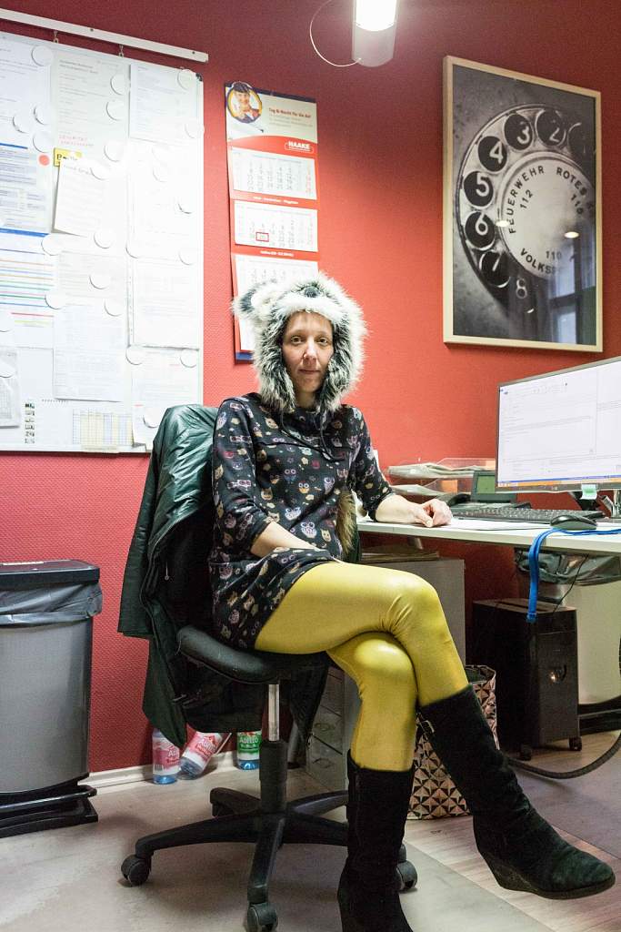 Eine Frau in ihrem Büro, Berlin, 2018
